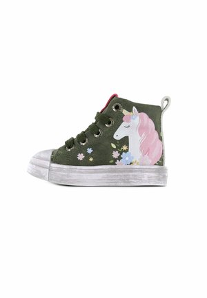Shoesme Sneaker high - green unicorn