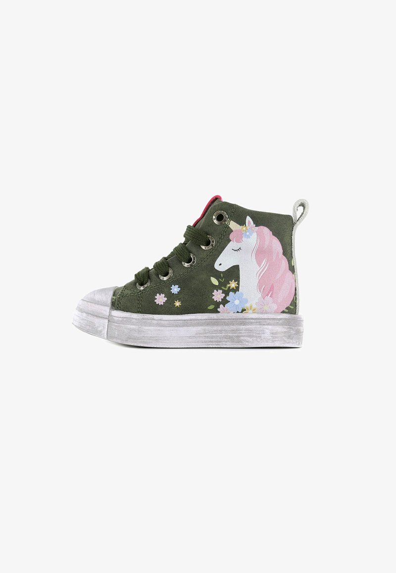 Shoesme Sneakers hoog - green unicorn