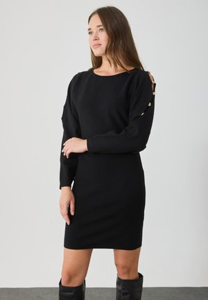 Jumper dress - black/gold-coloured