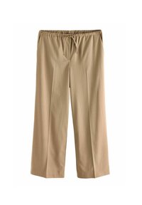 DRAWSTRING WAIST TIE FRONT WIDE - Džíny Straight Fit - neutral