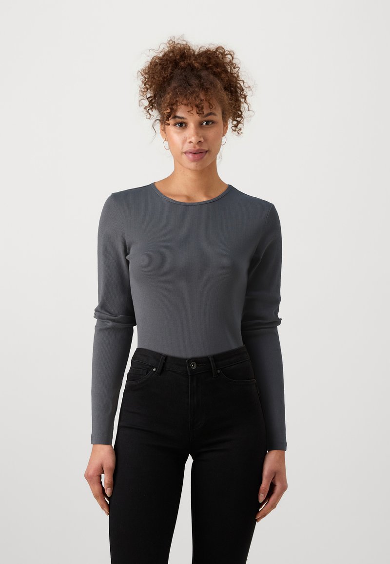 Vero Moda Tall VMCHLOE  - Langarmshirt - asphalt