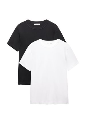 PULL&BEAR PACK OF 2 - Basic T-shirt - white