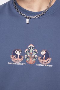 Kaotiko CREW ENEADA UNISEX - Mikina - prusia