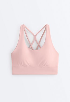 STRAPPY BACK   - Športová podprsenka so strednou podporou - neon pink