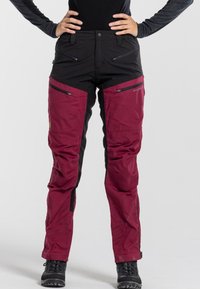 NORDKAP STRETCH  - Outdoorbukser - burgundy black