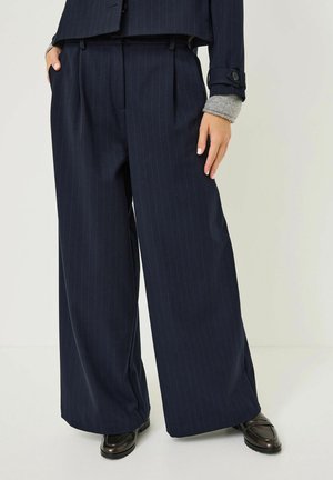 Stoffhose - night sky/grey pinstripe