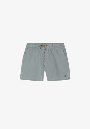 Scalpers SCALPERS OXFORD STRIPES SWIMSUIT - Bañador corto - dark green