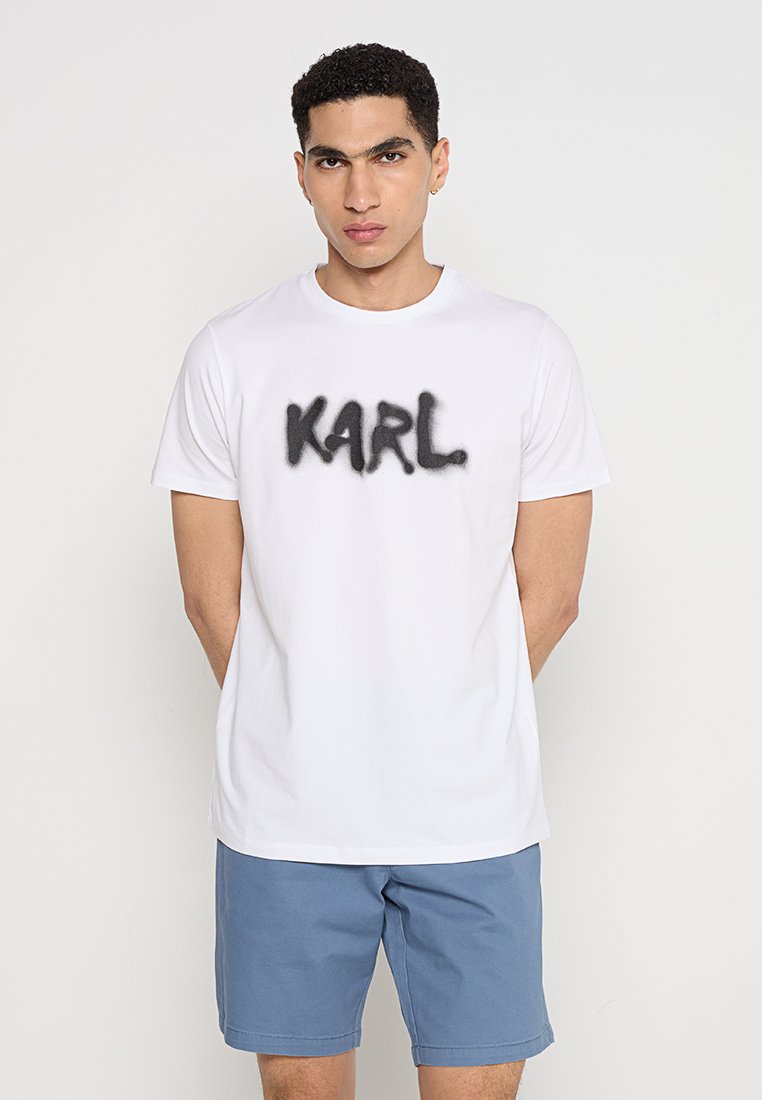 Karl Lagerfeld T-shirt print wit