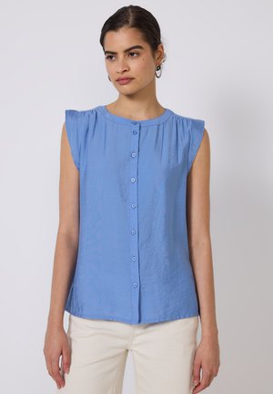 MIT RÜSCHEN - Camicia - blau