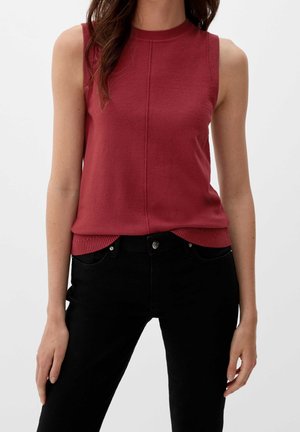Top - dark red