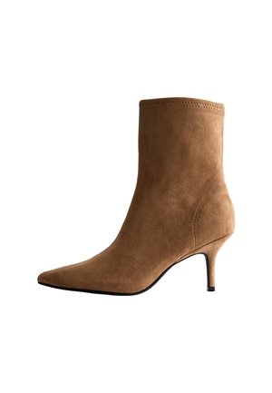 POINTED TOE SOCK - Bottines - camel