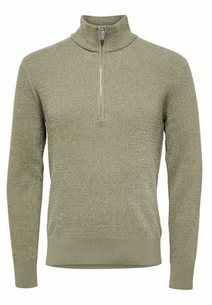 Selected Homme HIGH NECK - Vesta - vetiver