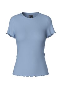 PCNICCA SS O-NECK NOOS - T-shirt basic - cashmere blue