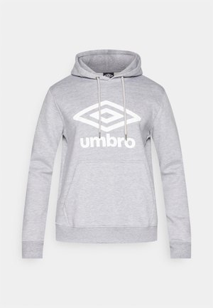 Umbro, UMJM0863 UMBRO TEAM HOODIE - Hoodie - p grey marl/white