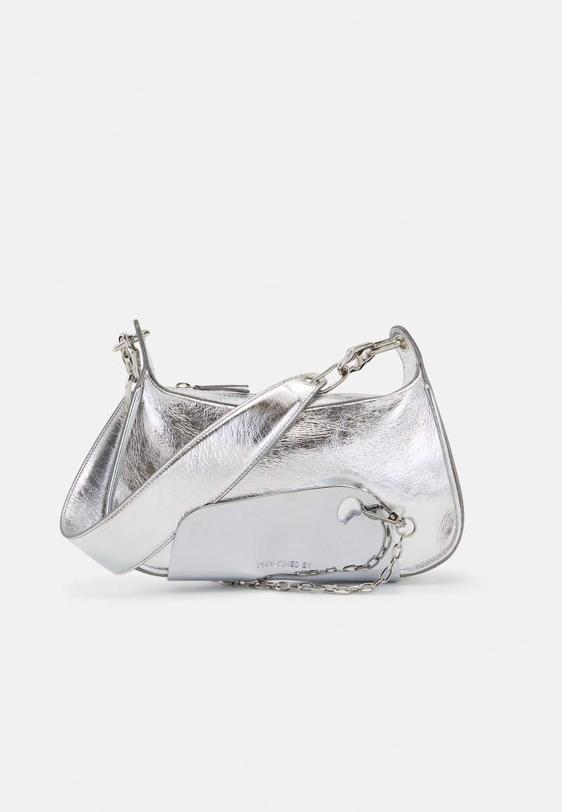 Sac à Bandoulière Femme Hobo En PU Argenté - Pour Voyage - Neuf