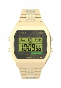 Timex T80 Orologio Digitale Unisex In Acciaio - Cassa 36mm, Retroilluminazione INDIGLO