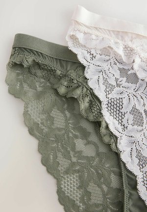 Next 2 PACK - Briefs - cream floral  khaki green