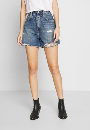 Jeansshort - dark-blue denim