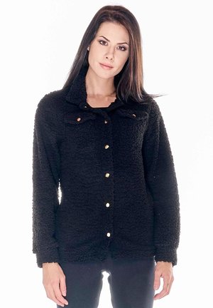 LEONE 1947, WOMAN SHERPA SHIRT BASIC - Veste polaire - black