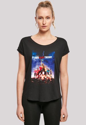 BIG BANG THEORY TV SERIE CHARACTER POSTER' - Print T-shirt - black