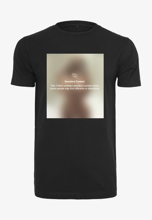 SENSITIVE CONTENT - Printtipaita - black