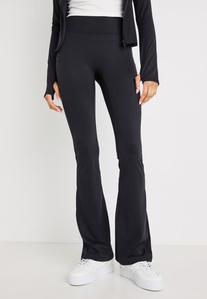 FLARE YOGA TIGHTS - Retuusid - püksid - black
