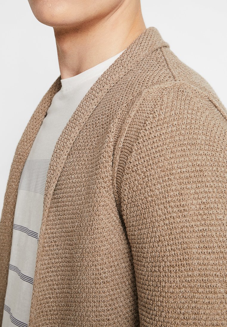 Gianni Lupo MAGLIERIA - Vest - mud/Beige - Zalando.nl