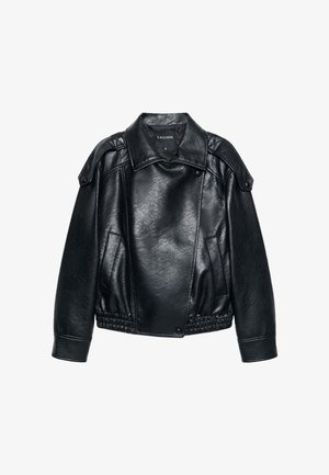 Calliope, CAPOSPALLA TINTA UNITA - Kunstlederjacke - ultrablack