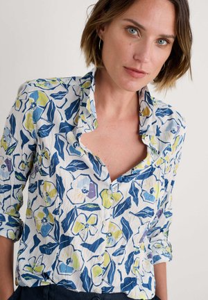 Seasalt Cornwall LARISSA  - Button-down blouse - blue  sketchbook poppies chalk