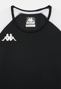 Kappa LORETO UNISEX - Sporta krekli - black/white