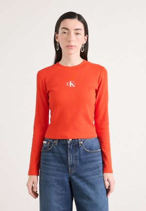 MONOGRAM BABY TEE - T-shirt à manches longues - fiery red