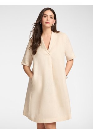Elena Mirò VESTITO CHEMISIER MANICHE CORTE - Hverdagskjole - beige