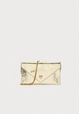 FLAT PURSE MINI - Skuldertasker - antique gold-coloured