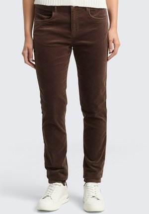 TTNELA SAMT - Broek - soft chocolate brown
