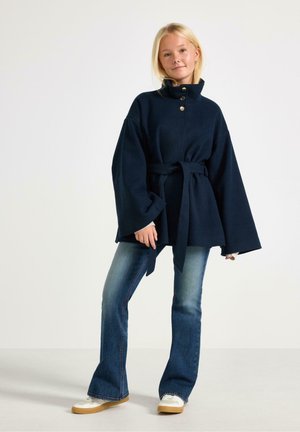 Lindex, LINDEX COAT WITH HIGH COLLAR LINDEX - Krátký kabát - dark navy