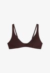 ARKET V-NECK BIKINI TOP - Haut de bikini - brown