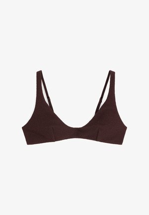 ARKET, ARKET V-NECK BIKINI TOP - Bikini-Top - brown