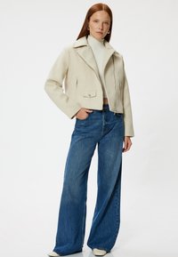 Koton Imitatieleren jas - beige