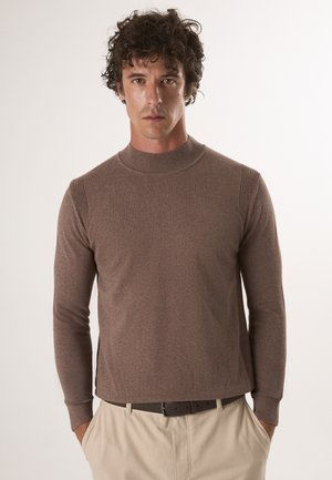 HALF TURTLENECK - Trui - brown