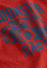 Next REGULAR FIT GRAPHIC LONG SLEEVE TEXTURED - Langarmshirt - rust red monster truck