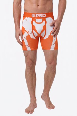 PSD, SNAPPED - Lange Boxershorts - orange/white