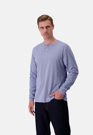 Colours & Sons LANGARM HENLEY - SLUB - Langarmshirt - blau