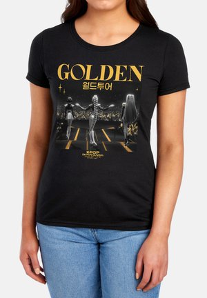 NETFLIX, KPOP DEMON HUNTERS HUNTRIX GOLDEN STAGE - Print T-shirt - black