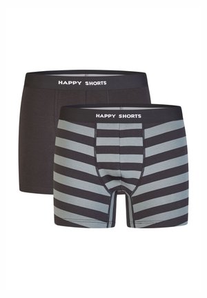 Happy Shorts, 2-PACK - Kurze Boxershorts - schwarz/grau