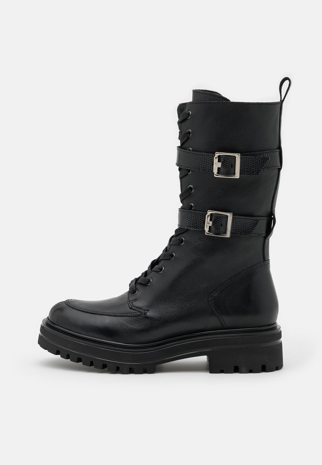 ALAIA - Bottines à lacets - noir
