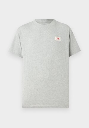New Balance WOVEN LABEL UNISEX - Print T-shirt - grey