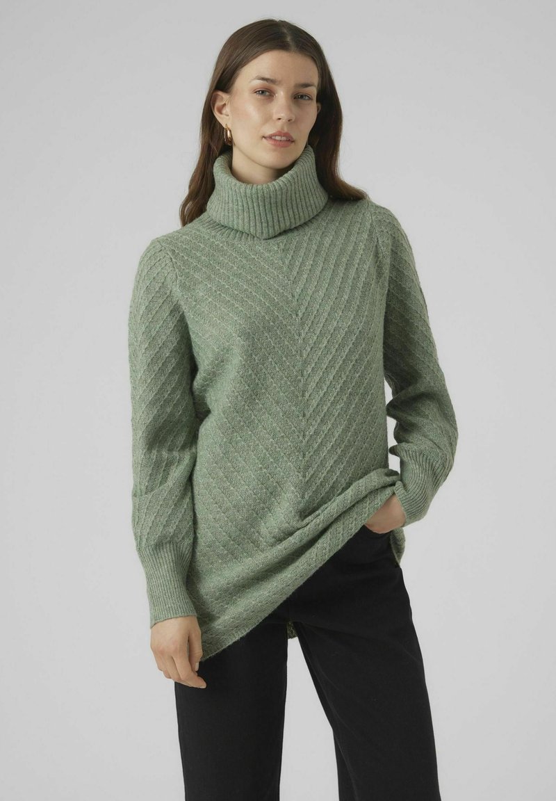 Vero Moda ANJASTINNA LONG - Džemper - laurel wreath