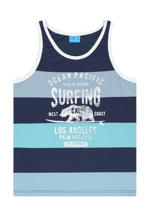 Ocean Pacific, OCEAN PACIFIC HERREN SINGLET NORMALE PASSFORM TORRENT - Top - dark blue blue turquoise