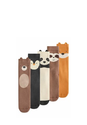 5 PACK  - Ponožky - multi animals