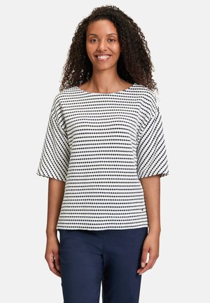 T-shirt con stampa - weiß dunkelblau